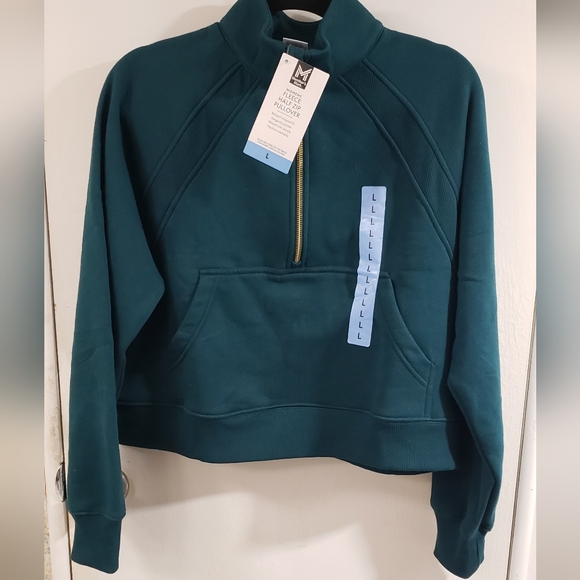 Member's Mark Tops - 🌻NWT Women's Teal Quarter-Zip Pullover Sweatshirt